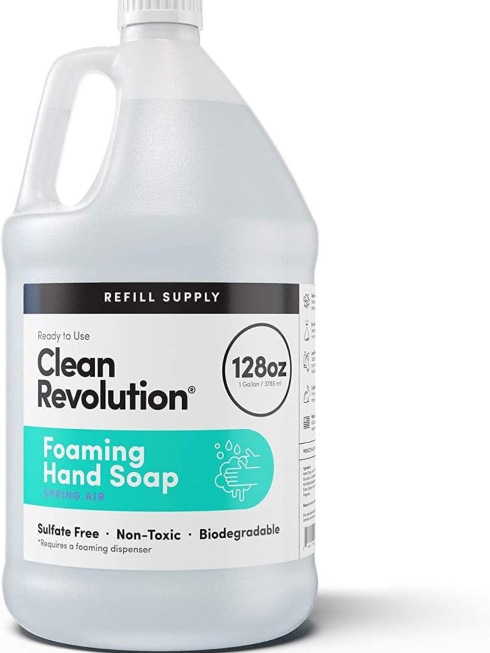Moisturizing Foaming Hand Soap Refill with Essential Oils, Sulfate-Free, 128oz